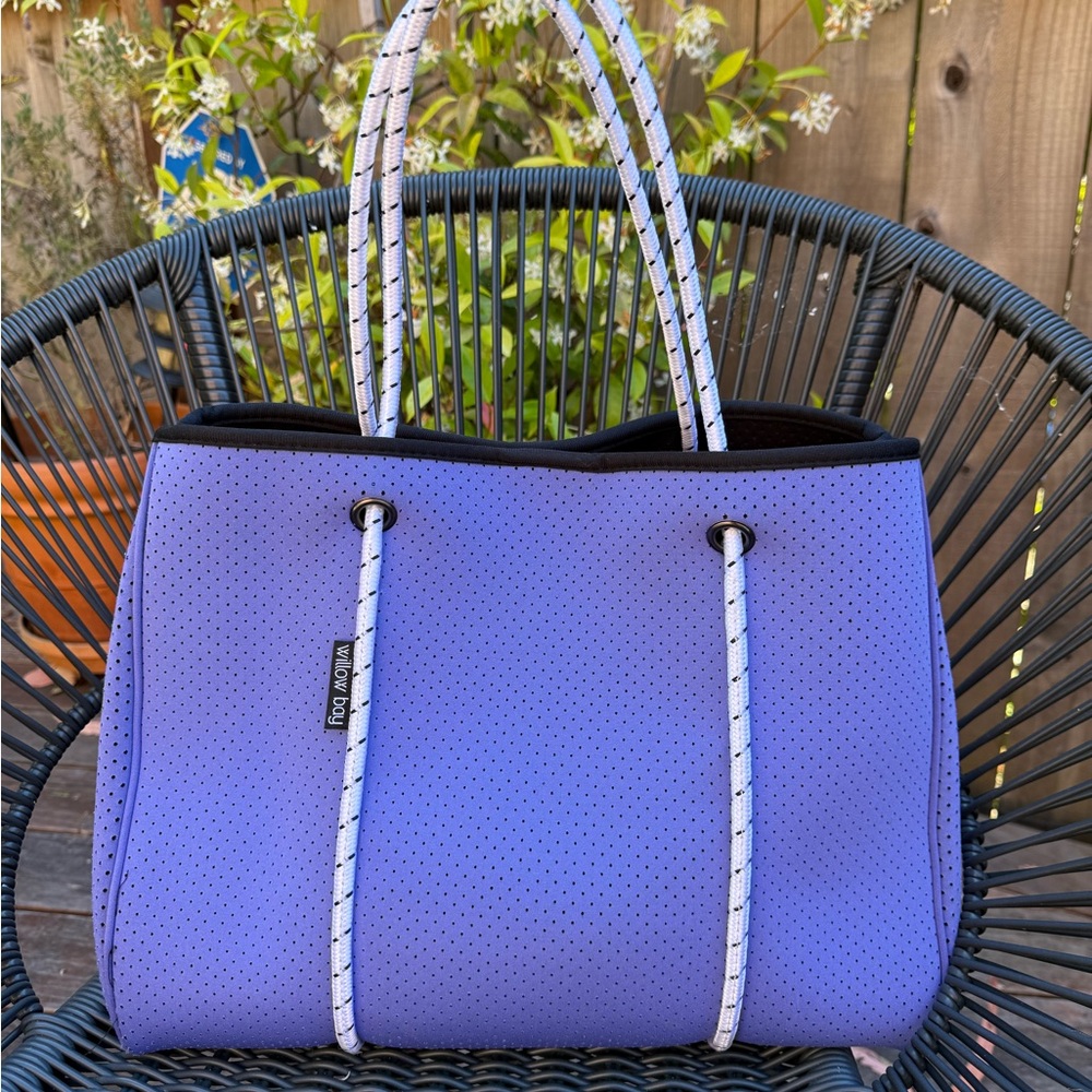 Willow Bay Violet Neoprene Perforated Tote Bag